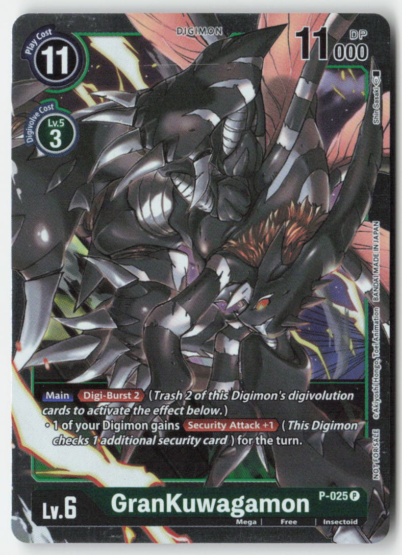GranKuwagamon (Promo) P-025 Foil Promo Near Mint