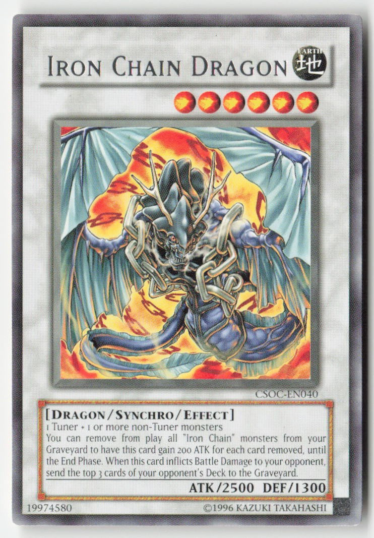 Iron Chain Dragon CSOC-EN040 Unlimited Rare Moderately Played