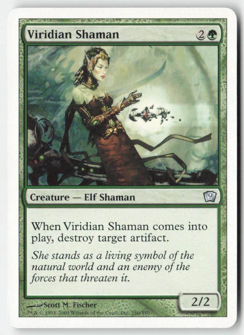 Viridian Shaman 9ED 280 Uncommon Moderately Played