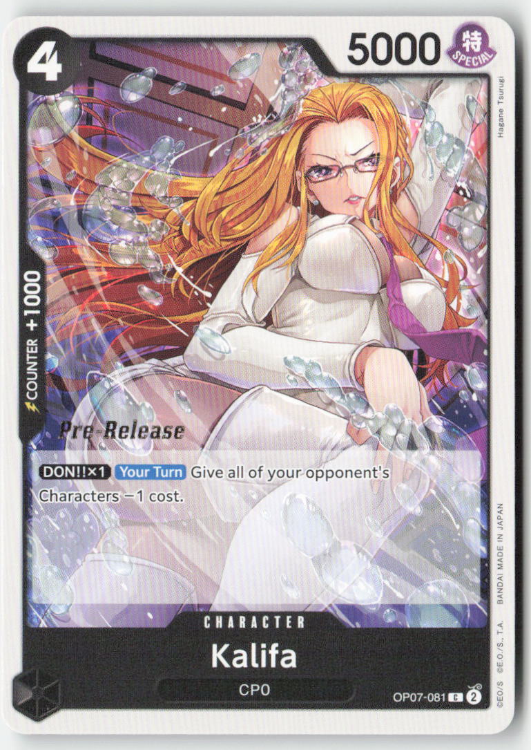 Kalifa (Pre-Release) OP07-081 Normal Common Lightly Played