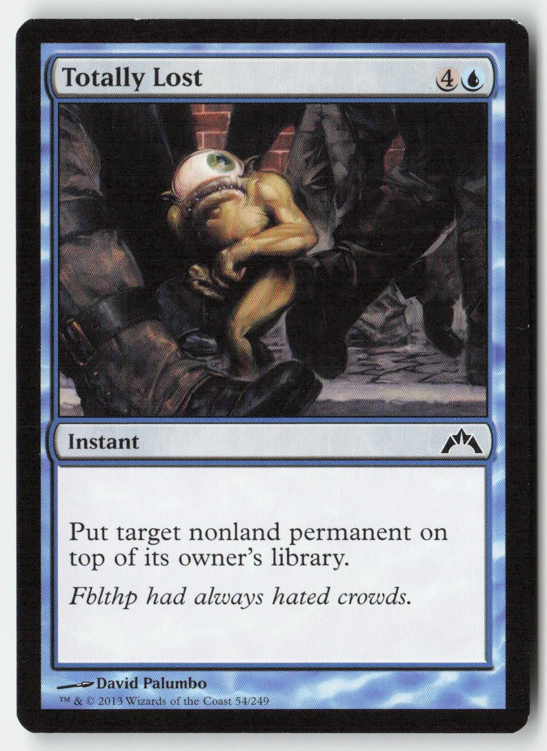 Totally Lost GTC 54 Common Moderately Played, Front
