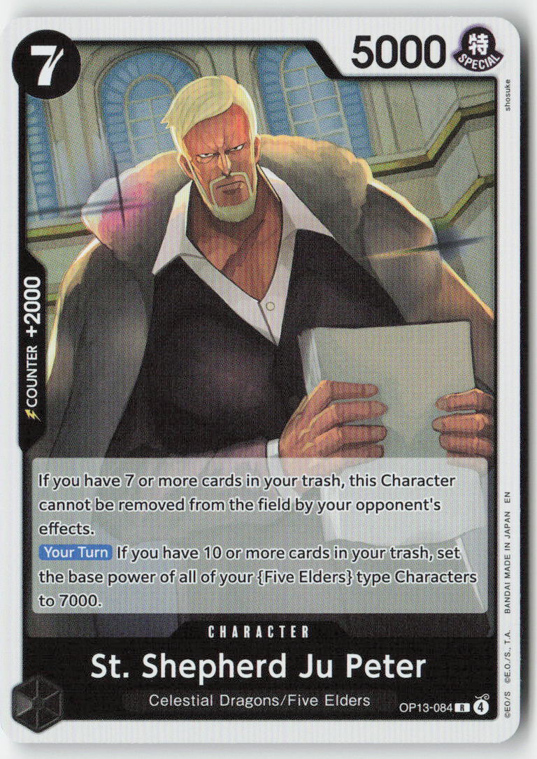 St. Shepherd Ju Peter OP13-084 Foil Rare Lightly Played, Front