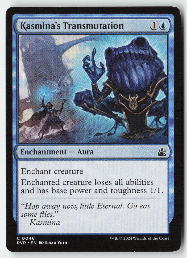 Kasmina's Transmutation RVR 46 Common Moderately Played, Front