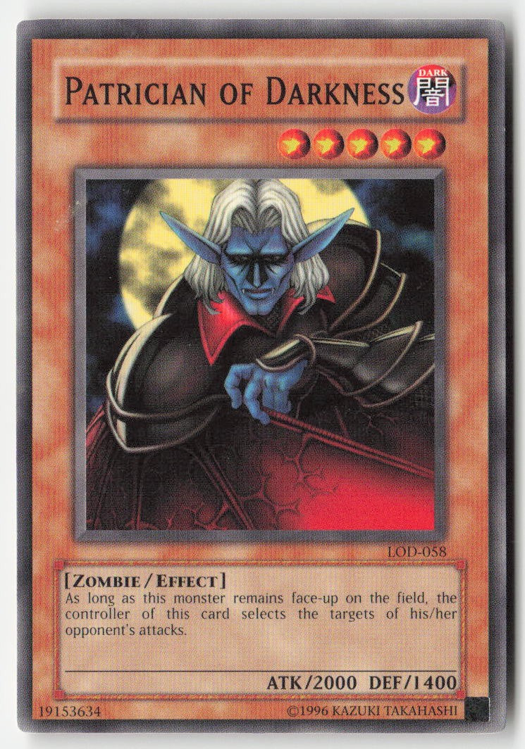 Patrician of Darkness LOD-058 Unlimited Common Moderately Played