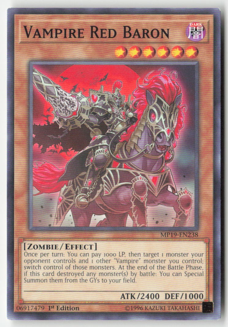 Vampire Red Baron MP19-EN238 1st Edition Common Moderately Played