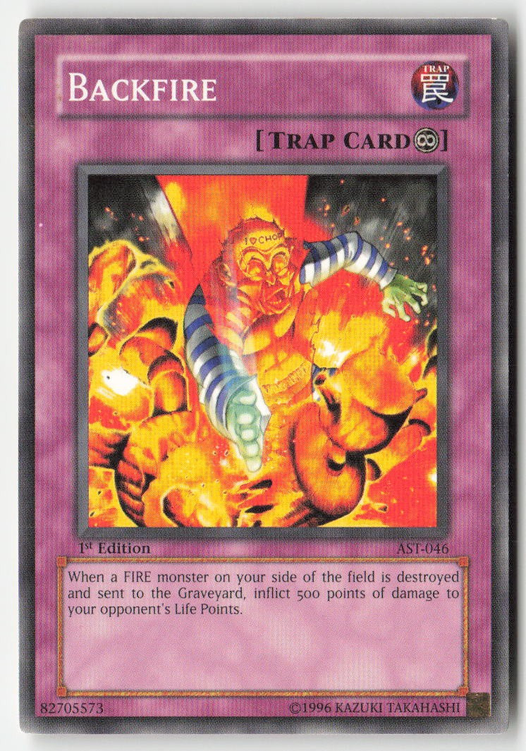 Backfire AST-046 1st Edition Common Moderately Played
