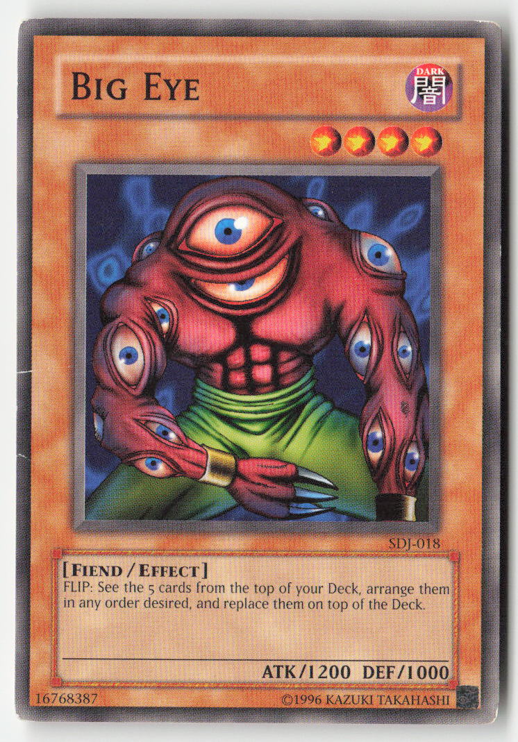 Big Eye SDJ-018 Unlimited Common Moderately Played, Front