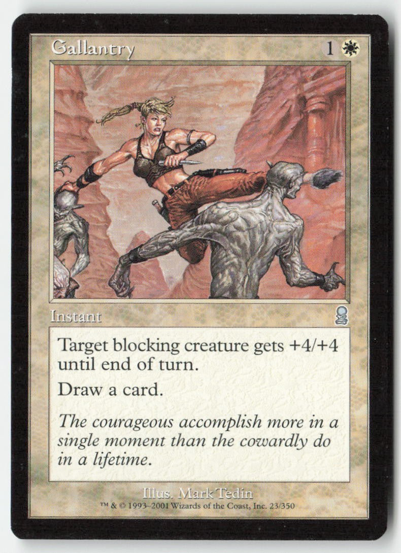 Gallantry ODY 23 Uncommon Moderately Played, Front