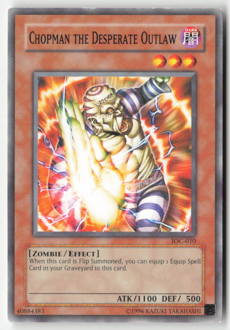 Chopman the Desperate Outlaw IOC-010 Unlimited Common Moderately Played, Front