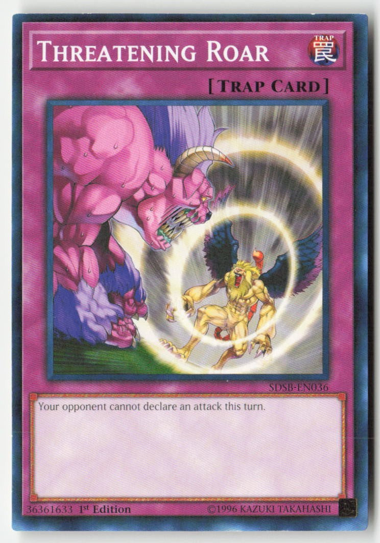 Threatening Roar SDSB-EN036 1st Edition Common Moderately Played, Front