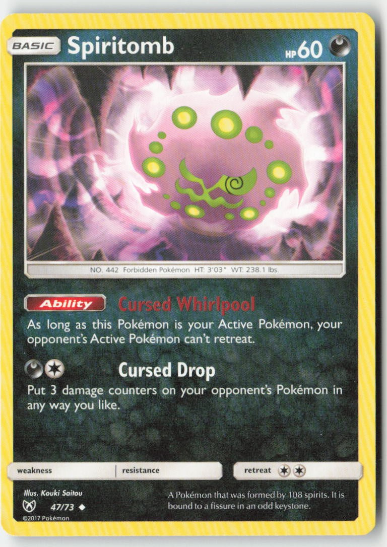 Spiritomb 47/73 Regular Shining Legends Moderately Played