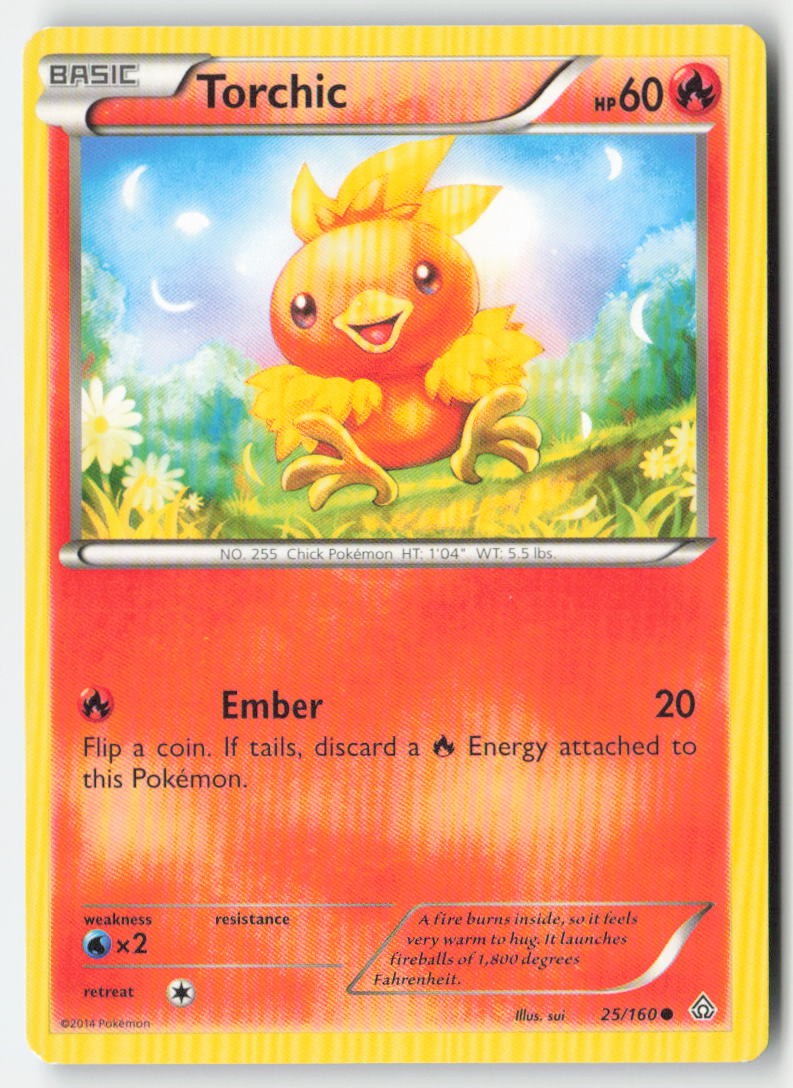 Torchic 25/160 Regular Primal Clash Moderately Played