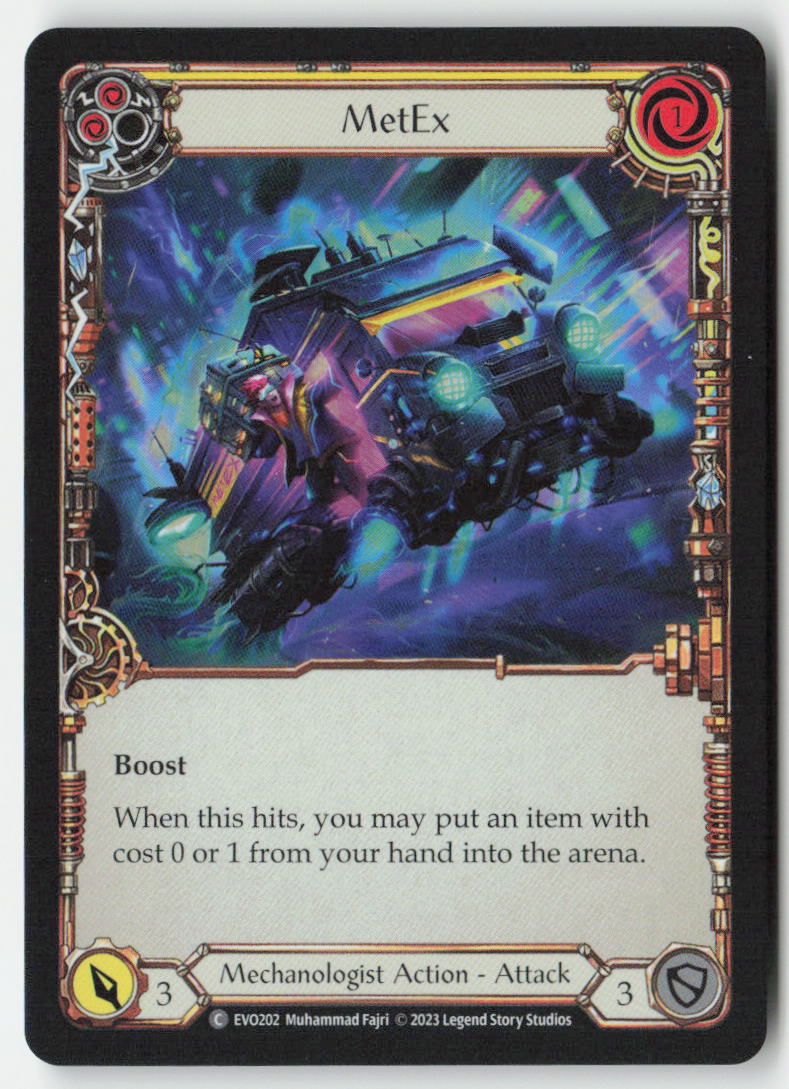MetEx (Yellow) #EVO202 - Bright Lights - Flesh and Blood - Common - Near Mint, Front