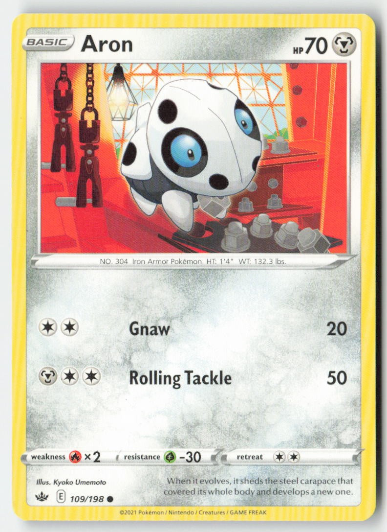 Aron 109/198 Regular Chilling Reign Moderately Played