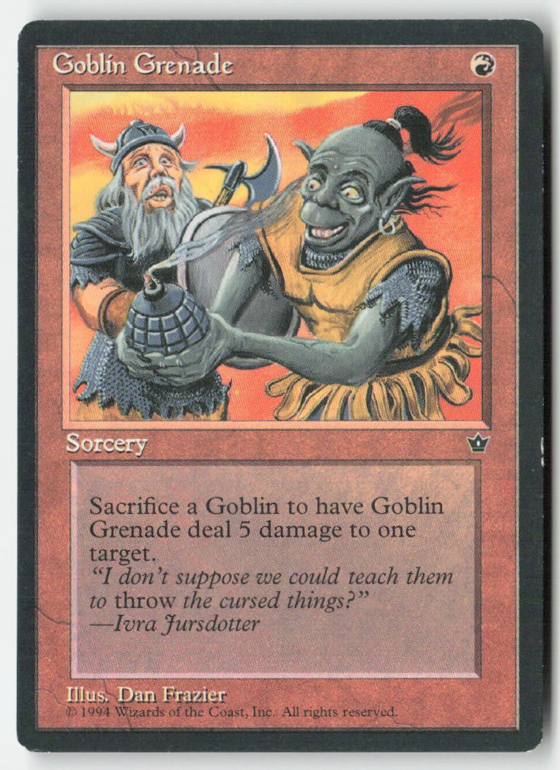 Goblin Grenade FEM 56b Common Moderately Played