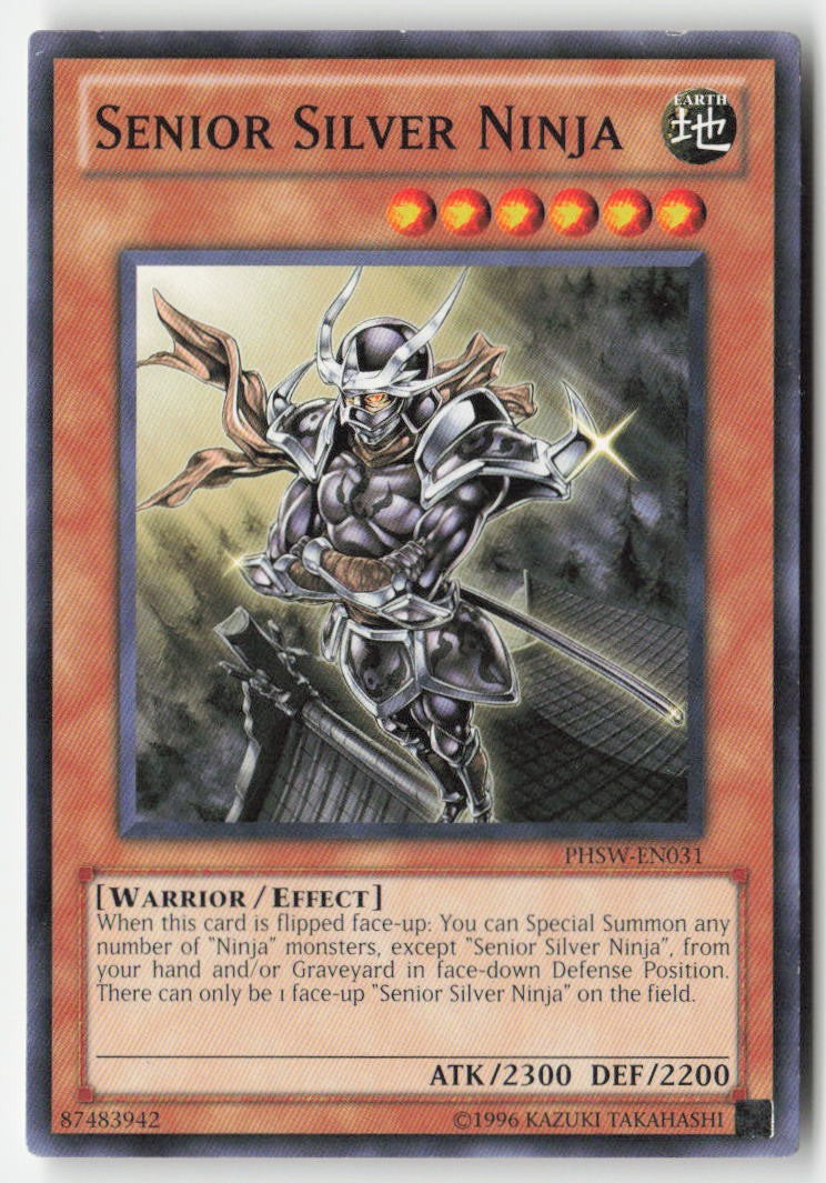 Senior Silver Ninja PHSW-EN031 Unlimited Common Moderately Played