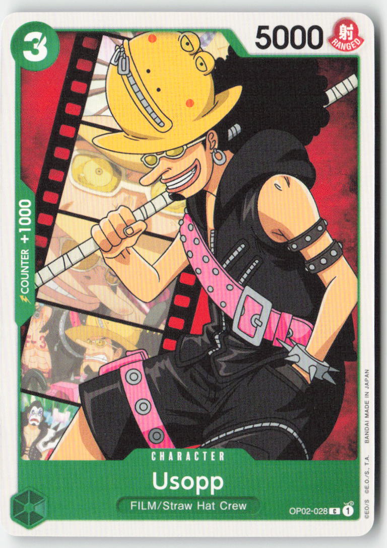 Usopp OP02-028 Normal Common Lightly Played