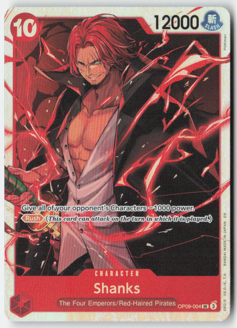Shanks OP09-004 Foil Super Rare Lightly Played