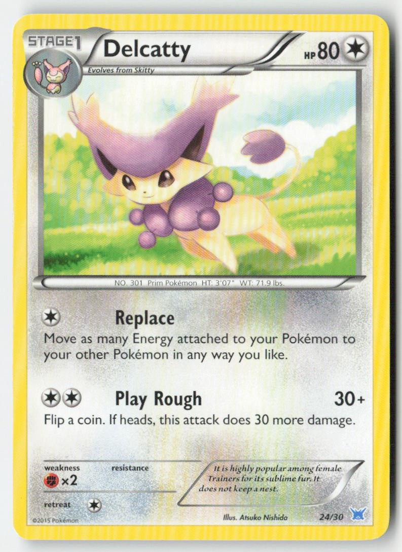 Delcatty 24/30 Regular XY trainer Kit (Latios) Moderately Played