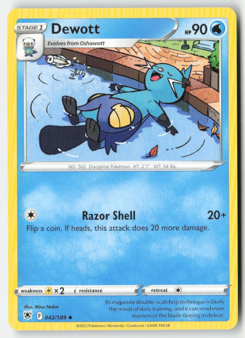 Dewott 042/189 Regular Astral Radiance Moderately Played