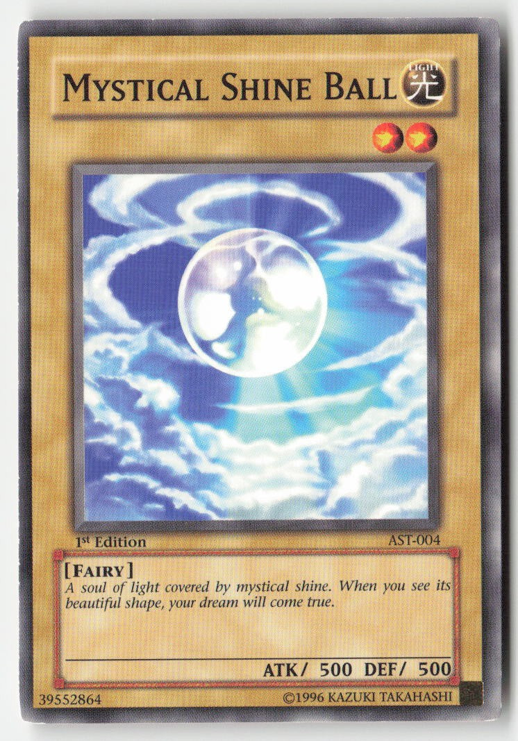 Mystical Shine Ball AST-004 1st Edition Common Moderately Played, Front