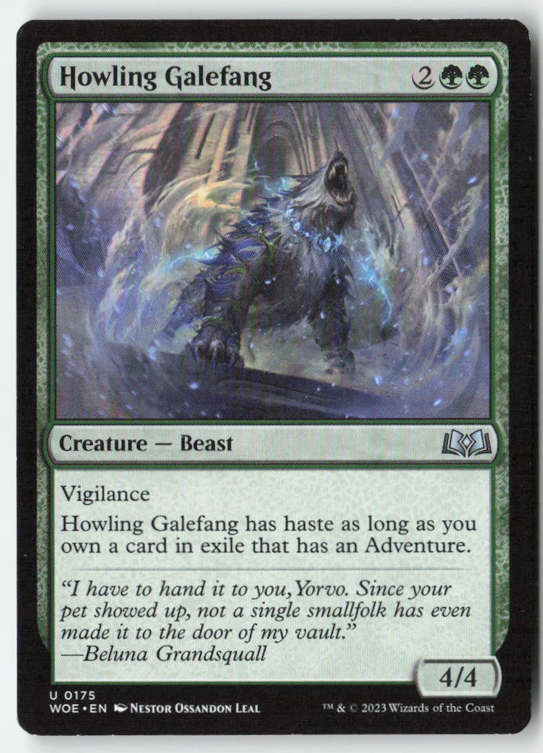 Howling Galefang WOE 175 Uncommon Moderately Played