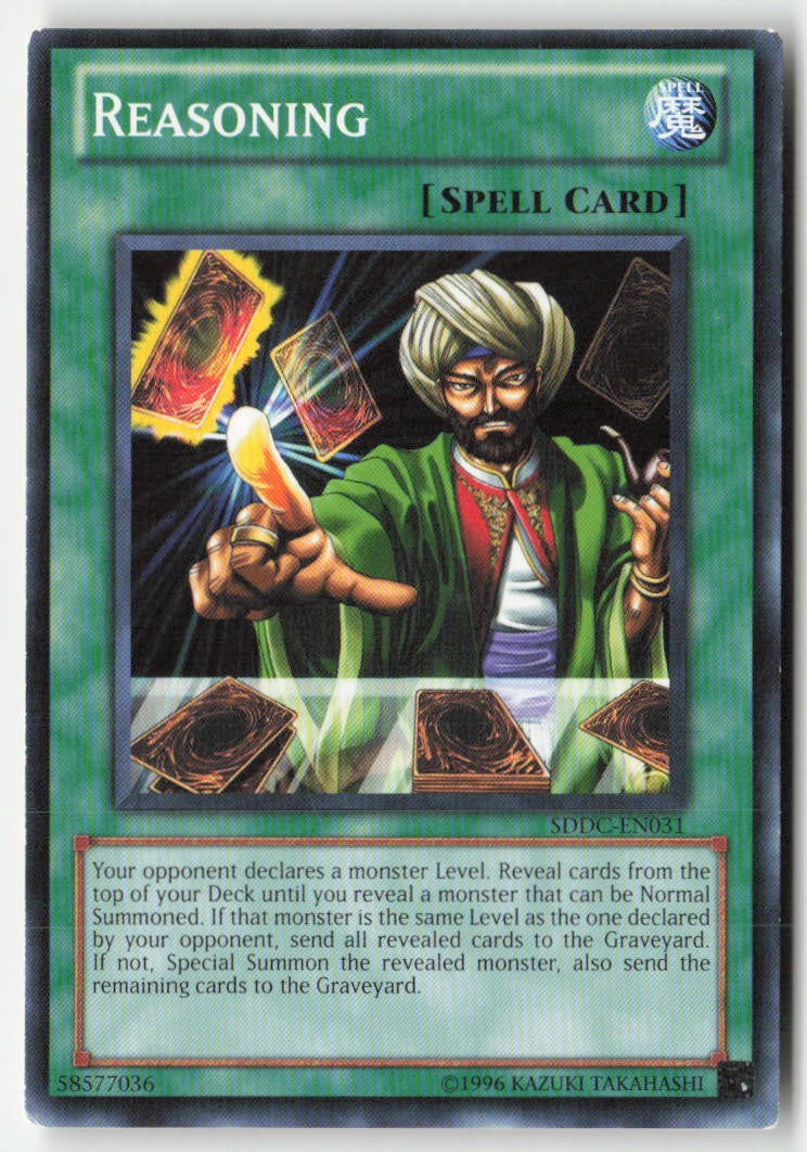 Reasoning SDDC-EN031 Unlimited Common Moderately Played, Front