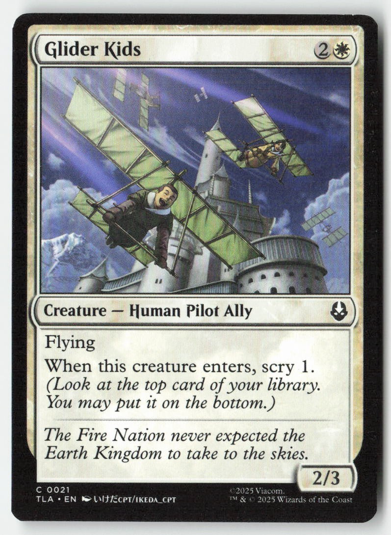 Glider Kids TLA 21 Common Moderately Played, Front
