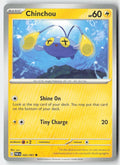 Chinchou 020/91 Regular Paldean Fates Moderately Played