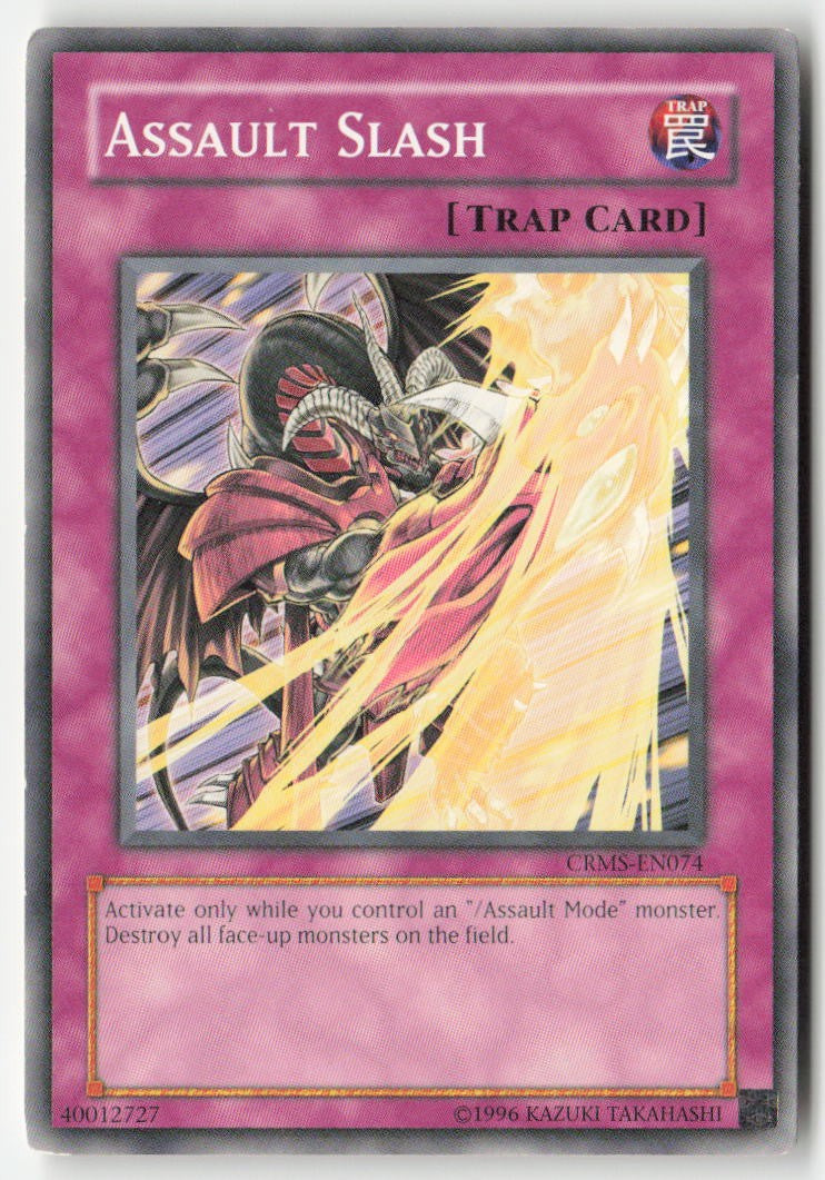 Assault Slash CRMS-EN074 Unlimited Common Moderately Played