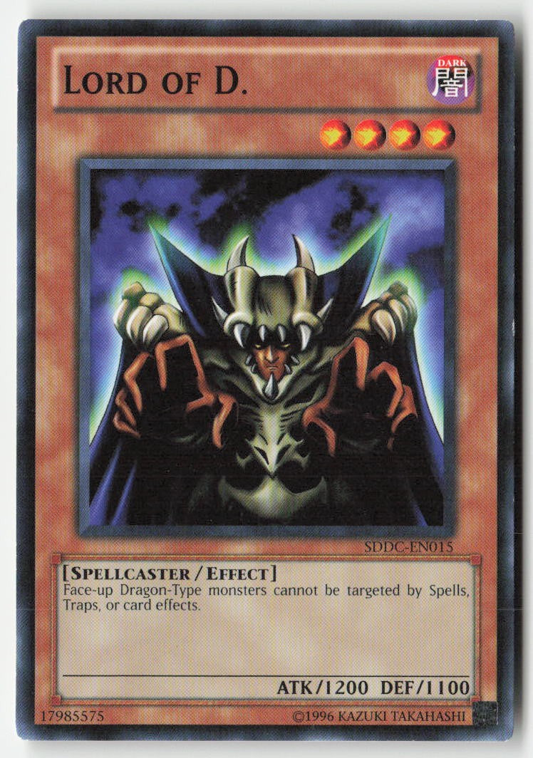 Lord of D. SDDC-EN015 Unlimited Common Moderately Played, Front