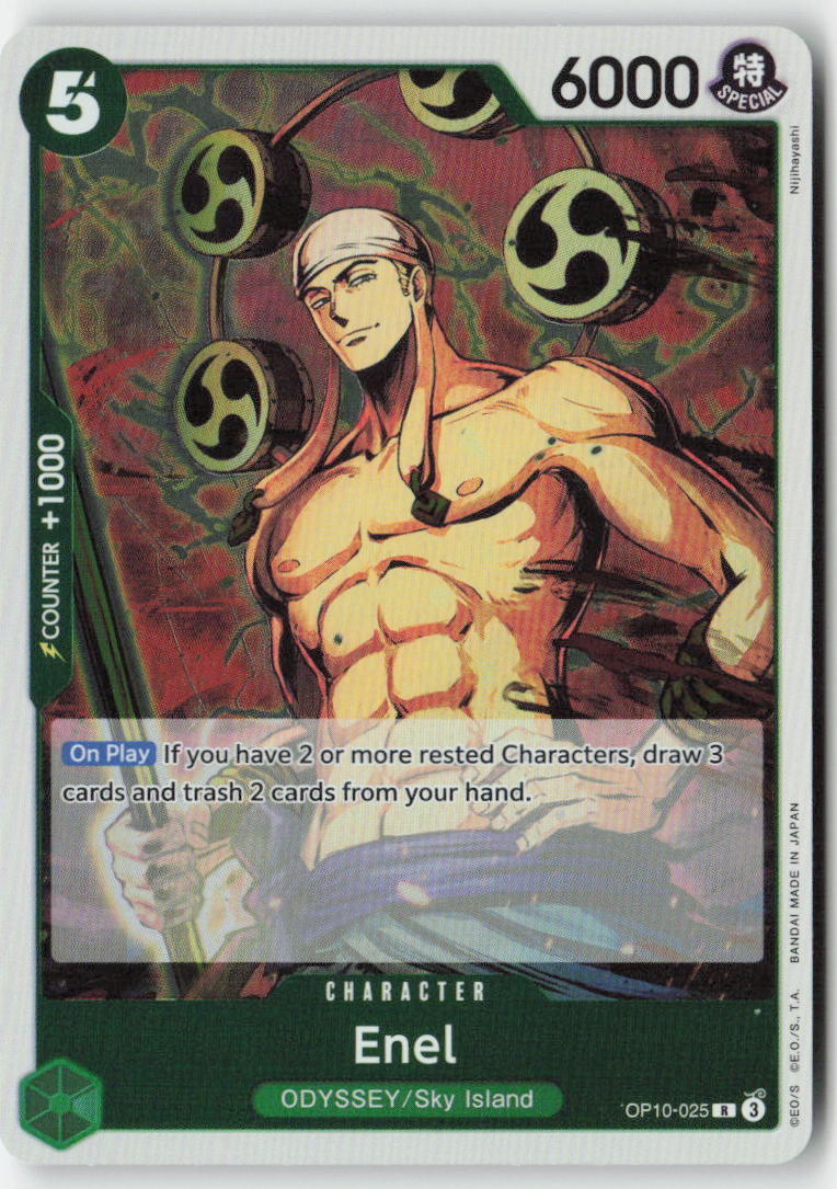 Enel OP10-025 Foil Rare Lightly Played, Front