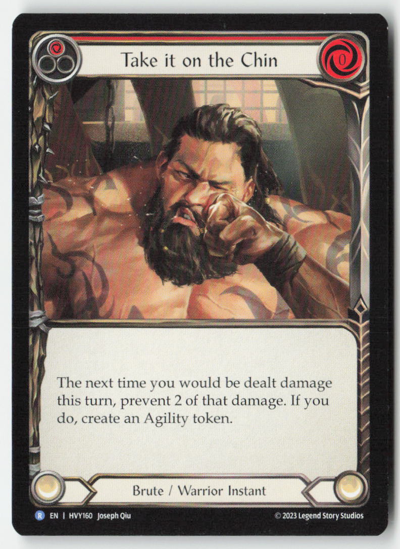 Take it on the Chin #HVY160 - Heavy Hitters - Flesh and Blood - Rare - Near Mint