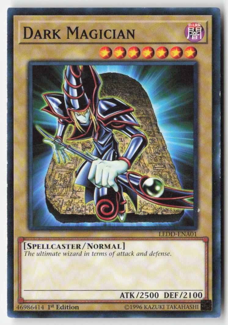 Dark Magician LEDD-ENA01 1st Edition Common Moderately Played