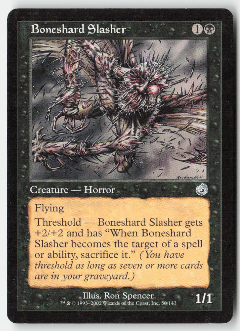 Boneshard Slasher TOR 50 Uncommon Moderately Played