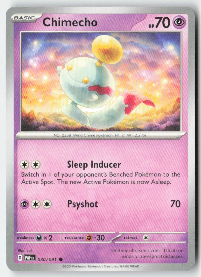 Chimecho 030/91 Regular Paldean Fates Moderately Played