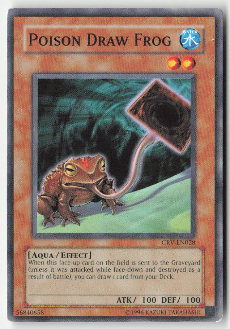 Poison Draw Frog CRV-EN028 Unlimited Common Moderately Played, Front