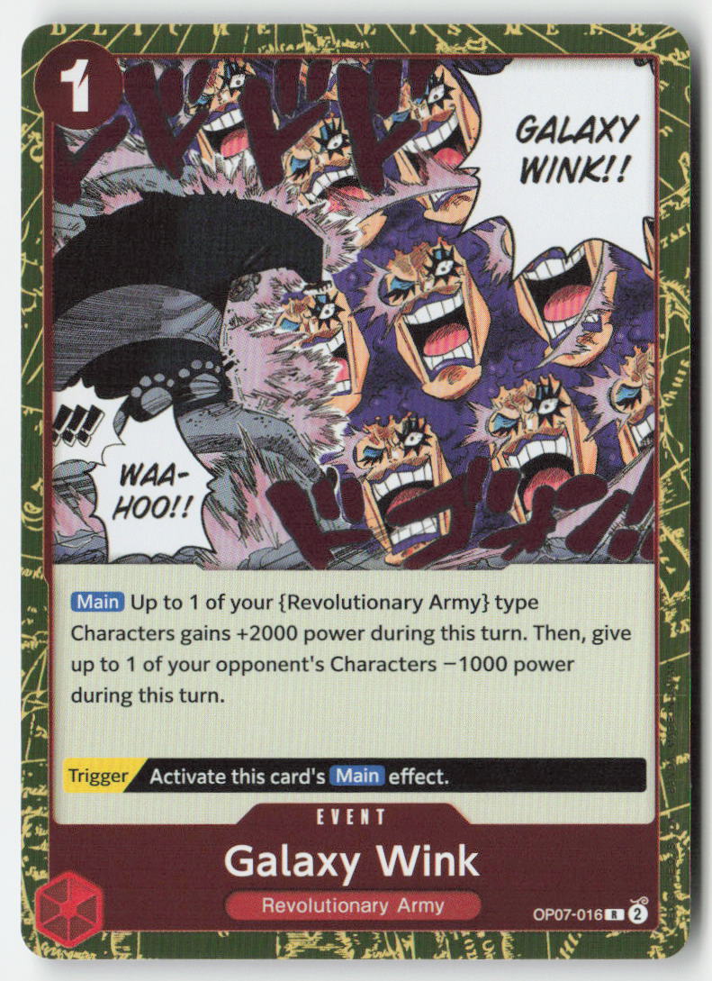 Galaxy Wink OP07-016 Foil Rare Lightly Played