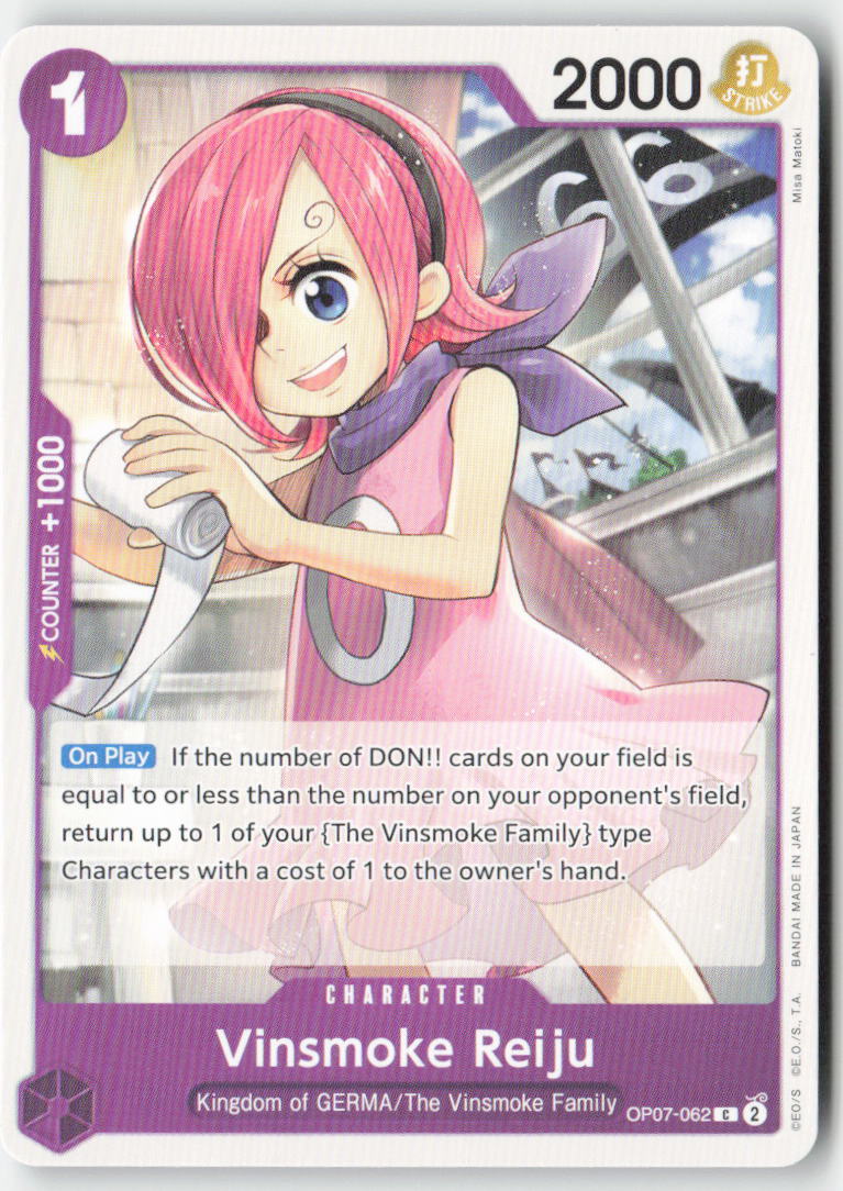 Vinsmoke Reiju OP07-062 Normal Common Lightly Played