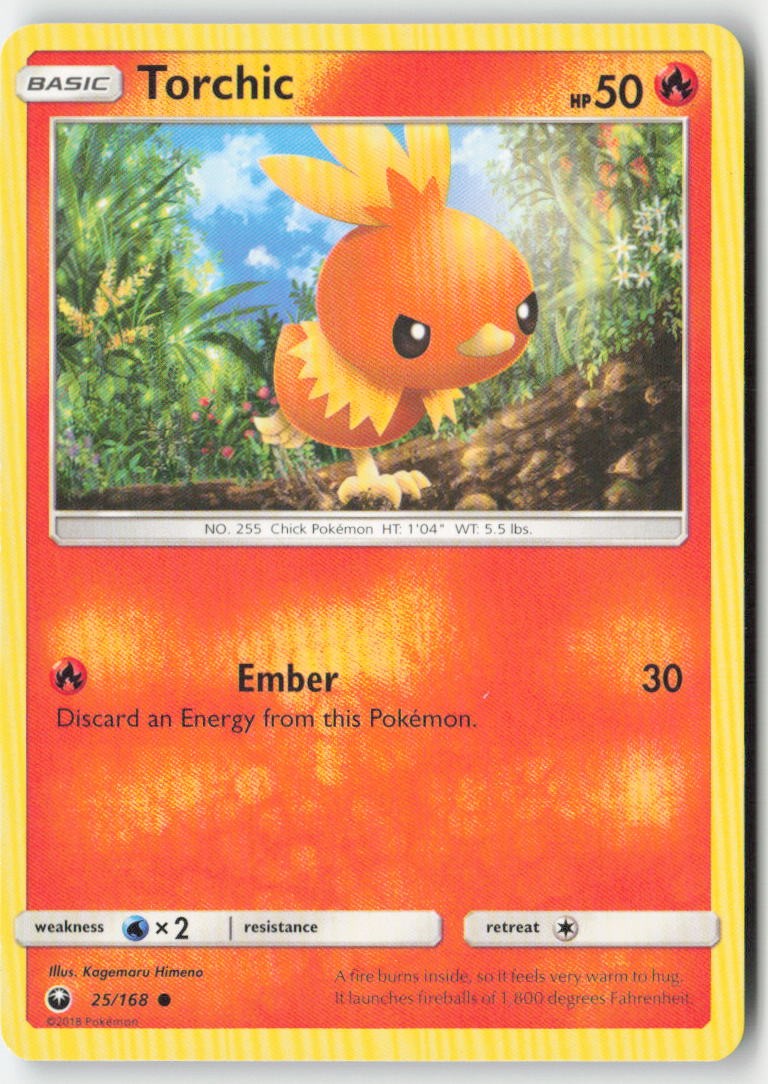 Torchic 25/168 Regular Celestial Storm Moderately Played