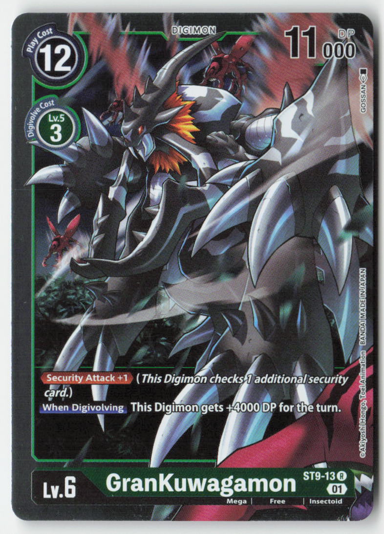 GranKuwagamon ST9-13 Foil Rare Near Mint