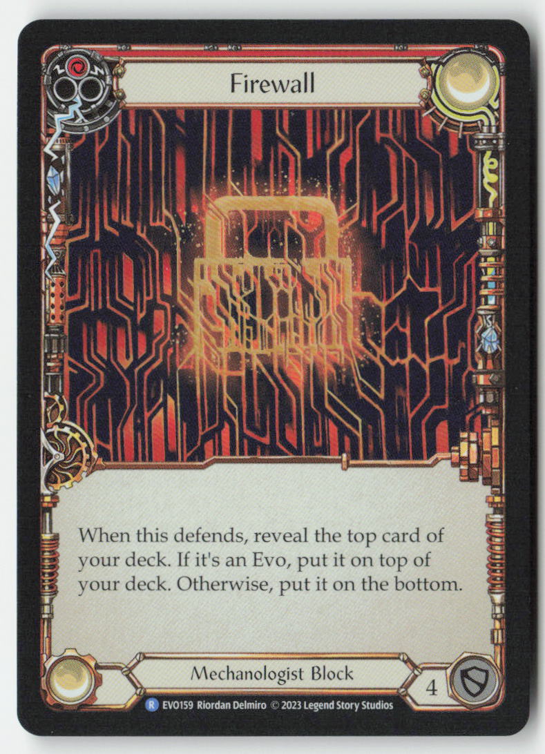 Firewall (Red) #EVO159 - Bright Lights - Flesh and Blood - Rare - Near Mint