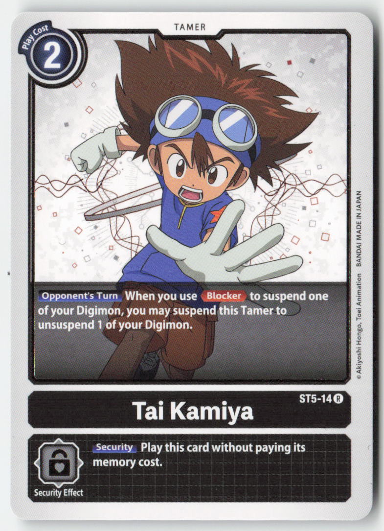 Tai Kamiya ST5-14 Normal Rare Near Mint, Front