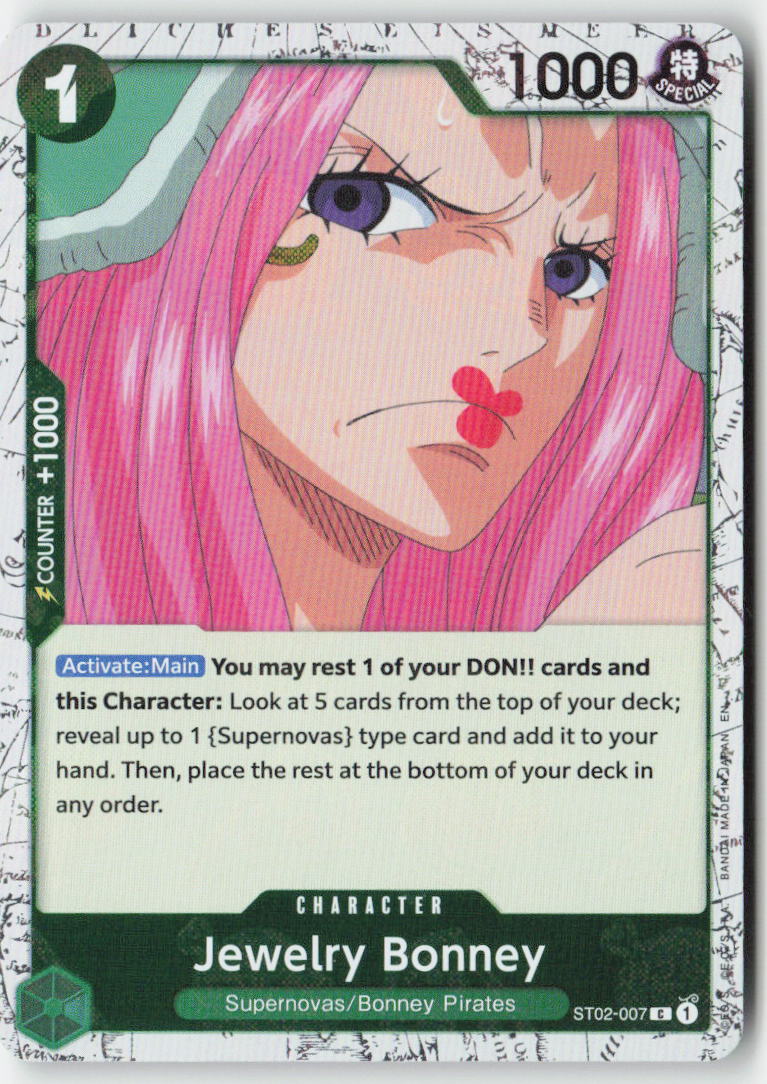 Jewelry Bonney (Pirate Foil) ST02-007 Foil Common Lightly Played