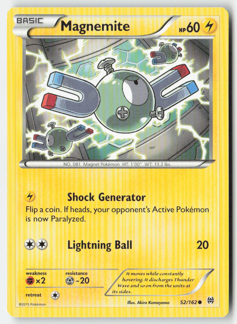 Magnemite 52/162 Regular BREAKthrough Moderately Played