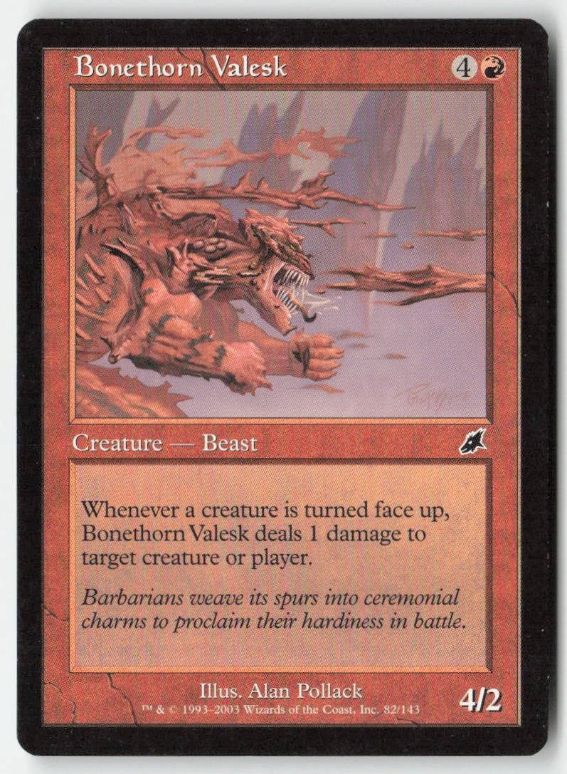 Bonethorn Valesk SCG 82 Common Moderately Played, Front