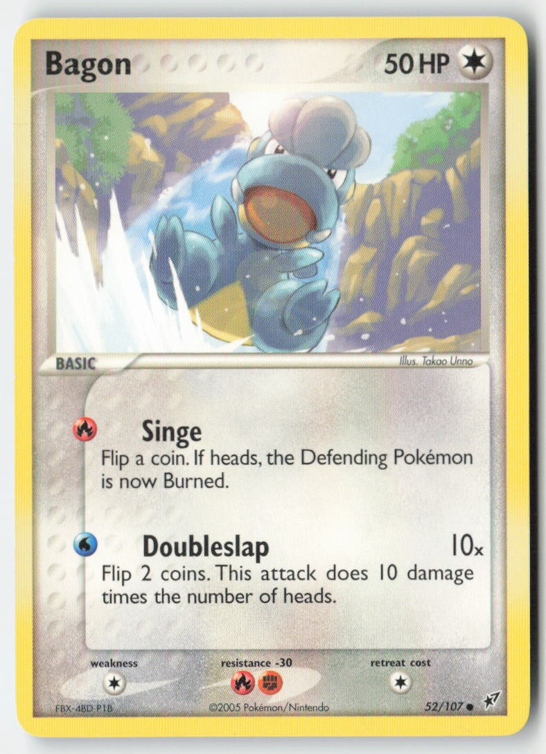 Bagon 52/107 Regular Deoxys Moderately Played