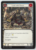 Lead with Power (Blue) #HVY154 - Heavy Hitters - Flesh and Blood - Common - Near Mint