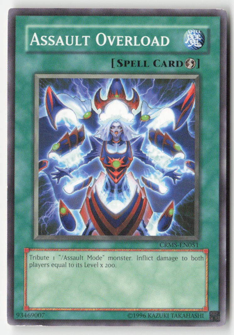 Assault Overload CRMS-EN051 Unlimited Common Moderately Played