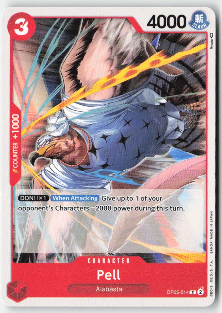 Pell OP05-014 Normal Common Lightly Played, Front